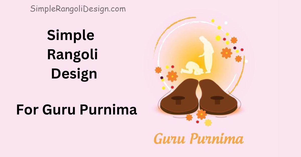 Guru Purnima Rangoli Design