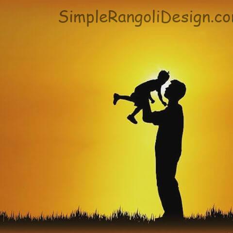 fathers day rangoli 2023