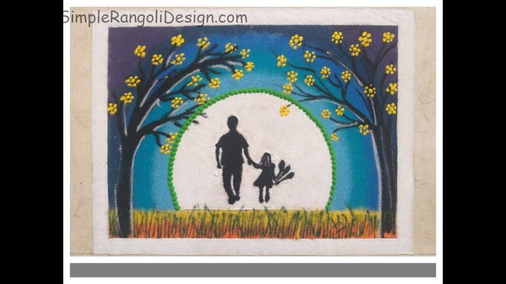 fathers day rangoli 2023