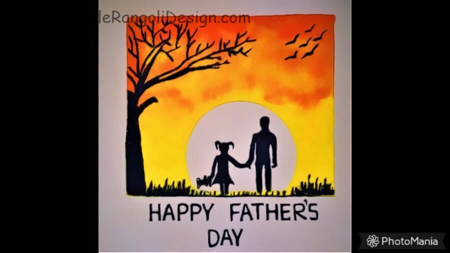 fathers day rangoli 2023